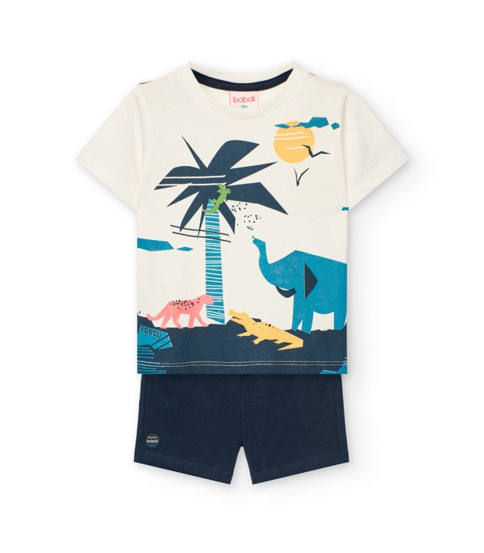 Conjunto para bebé y niño de camiseta y short Modelo Animal