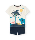 Conjunto para bebé y niño de camiseta y short Modelo Animal