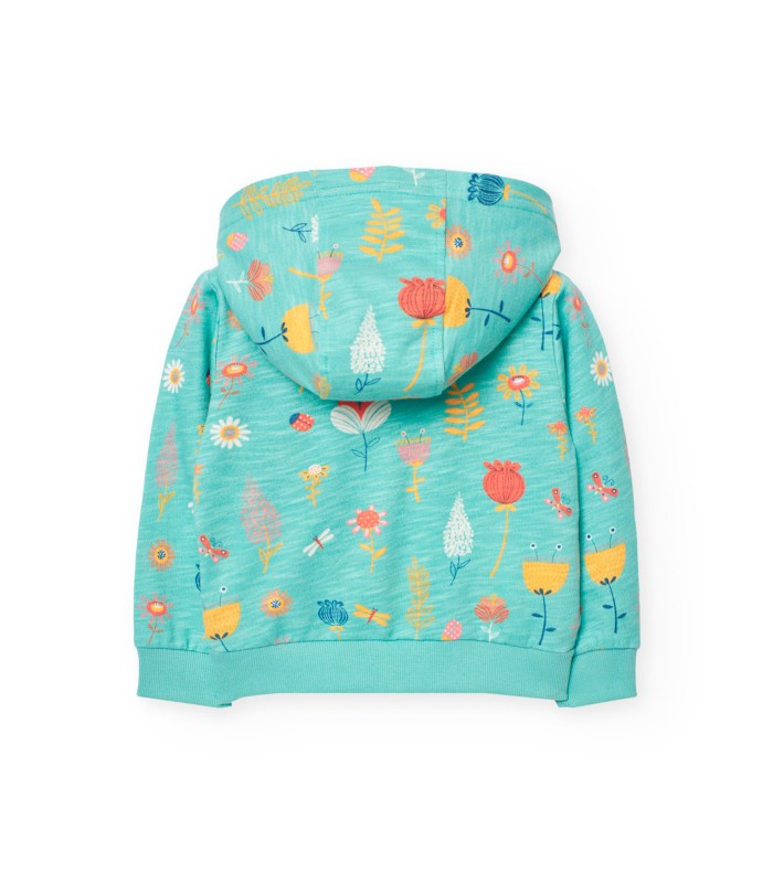 Chaqueta de punto para bebé y niña estampada