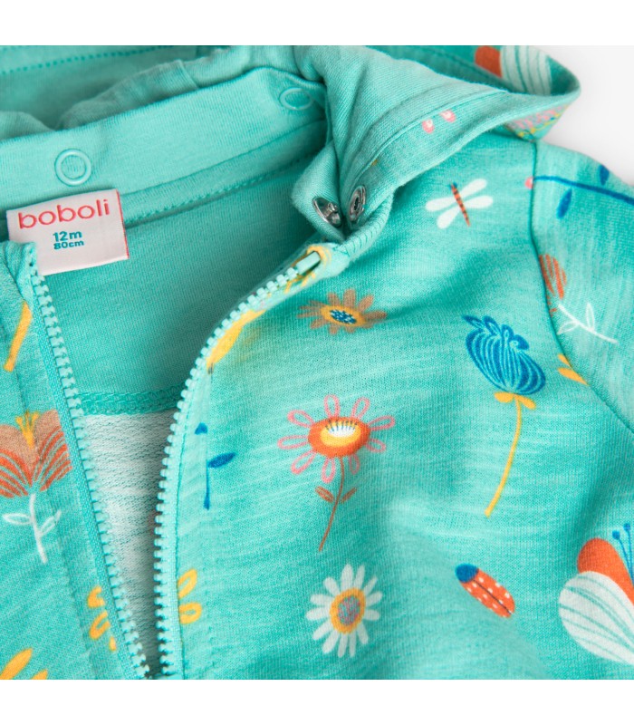 Chaqueta de punto para bebé y niña estampada