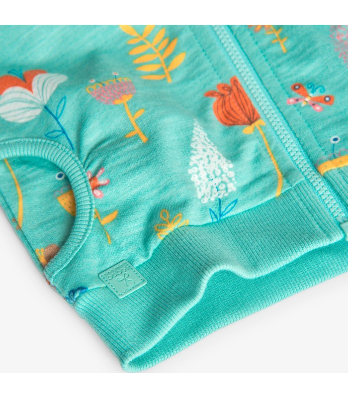 Chaqueta de punto para bebé y niña estampada