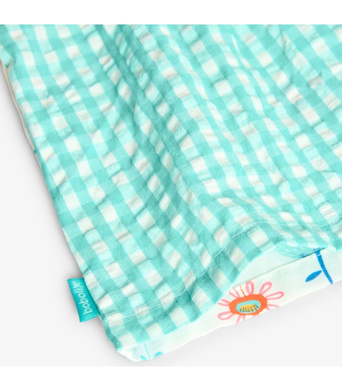 Blusa popelín cuadros para bebé y niña