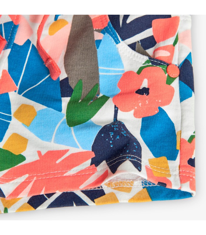 Bermudas para niña y bebé estampadas Modelo Flora