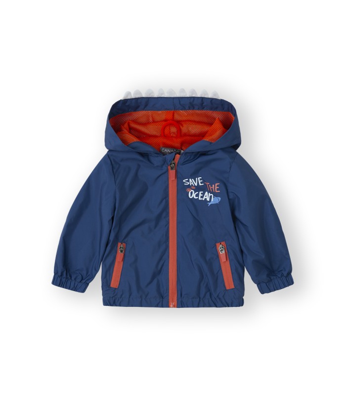Cortavientos bebé niño azul. Modelo Eat