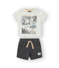 Conjunto bebé niño de camiseta y short. Modelo Safari