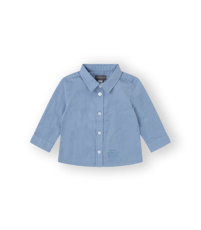 Camisa bebé niño color azul. Modelo Alan