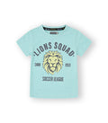 Camiseta para niño estampada color celeste. Modelo Leo