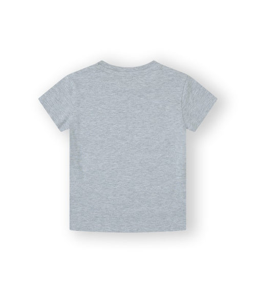 Camiseta de color gris para niño estampada. Modelo Goal