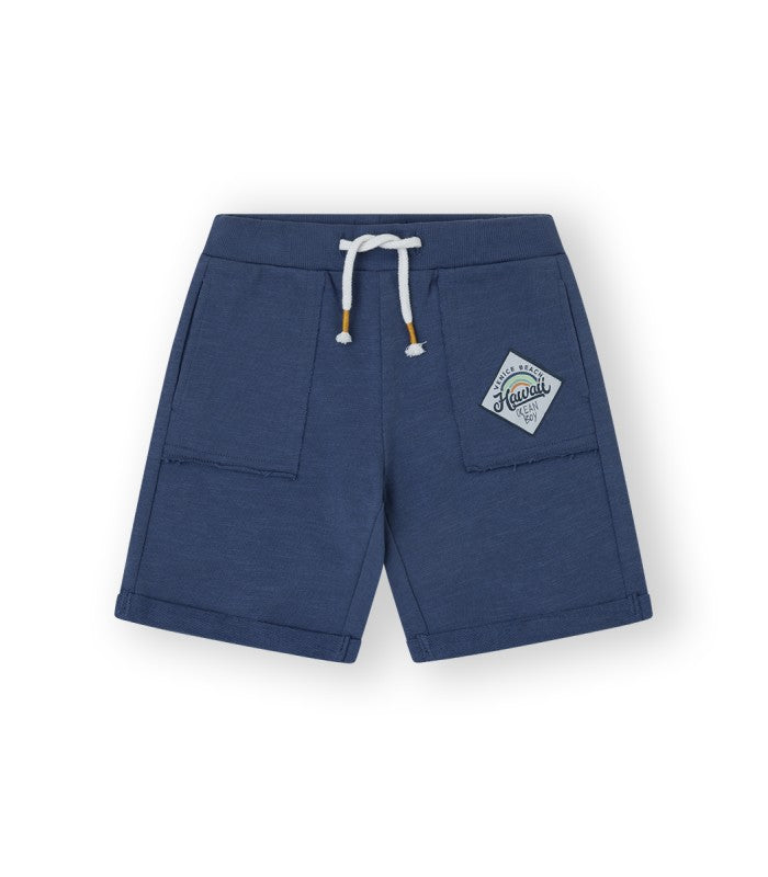 Bermuda color azul para niño. Modelo Hawaii