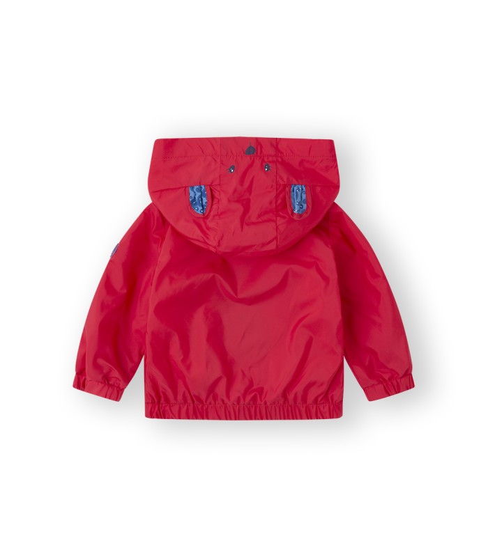Cortavientos bebé niña color rojo. Modelo bear