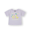 Camiseta niña lila estampada. Modelo Vitamin