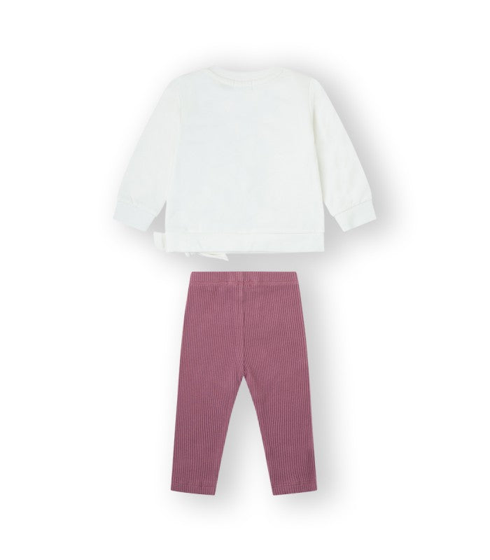 Diane baby and girl sweatshirt and legging set