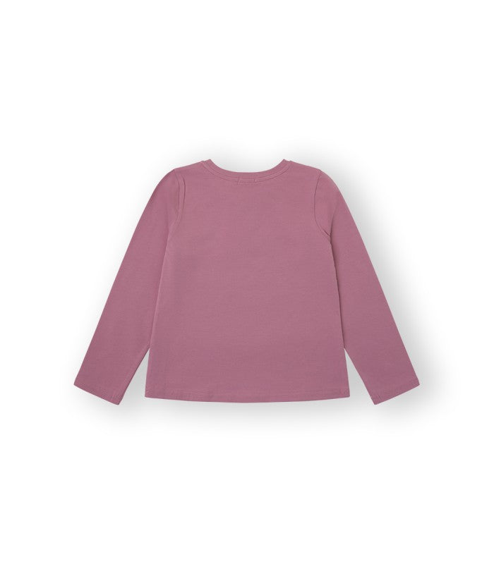 Camiseta Niña rosa palo. Modelo Lilly