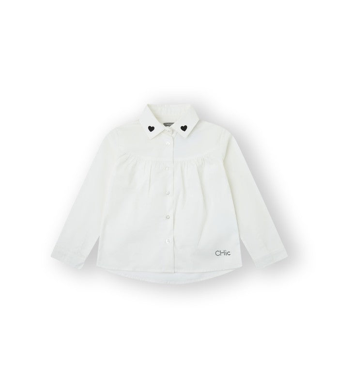 Camisa blanca Niña. Modelo Abby
