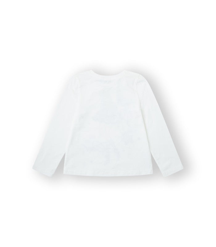 Camiseta Niña blanca. Modelo Legs