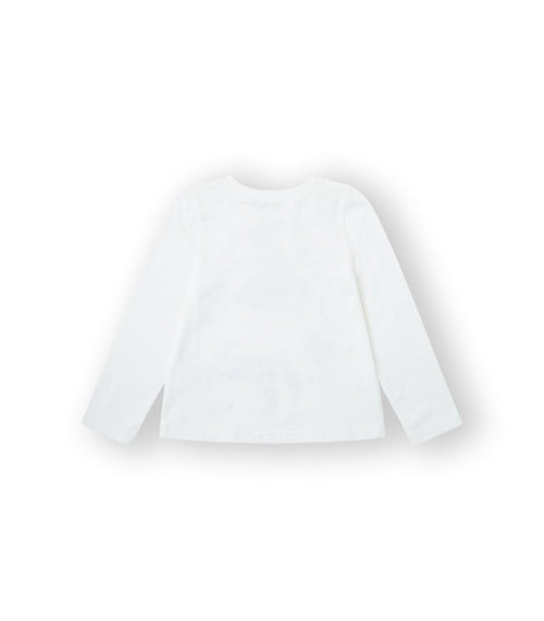 Camiseta Niña blanca. Modelo Legs