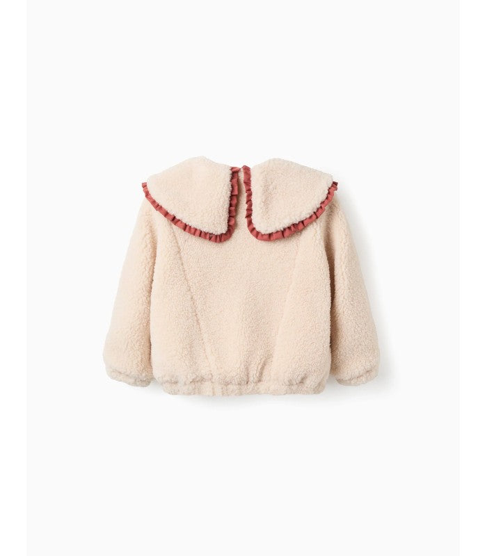 Chaqueta de Sherpa con cuello maxi para Niña