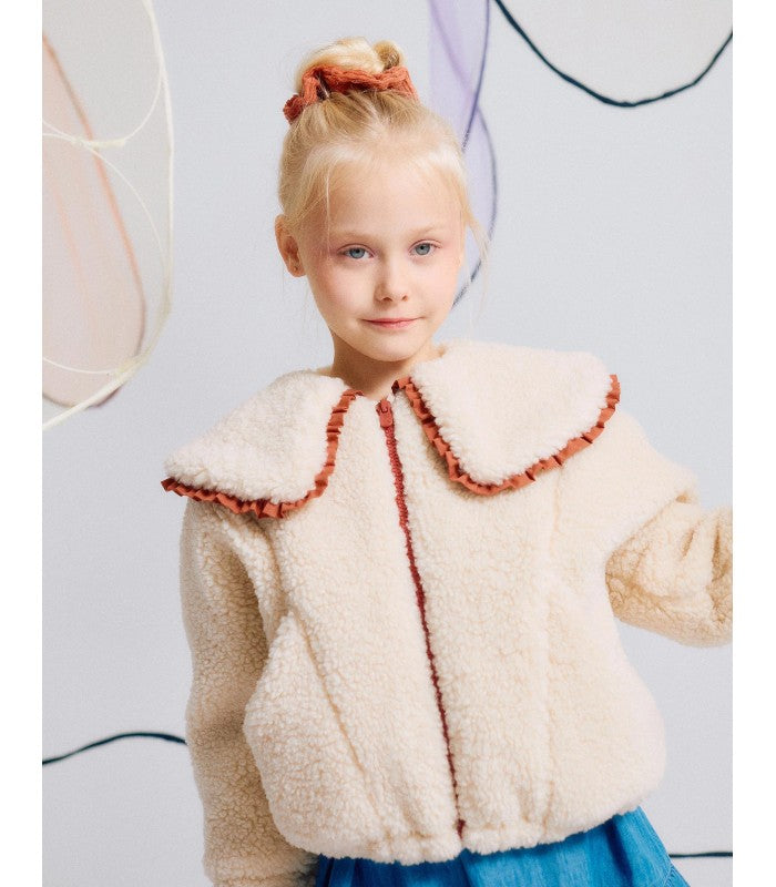 Chaqueta de Sherpa con cuello maxi para Niña