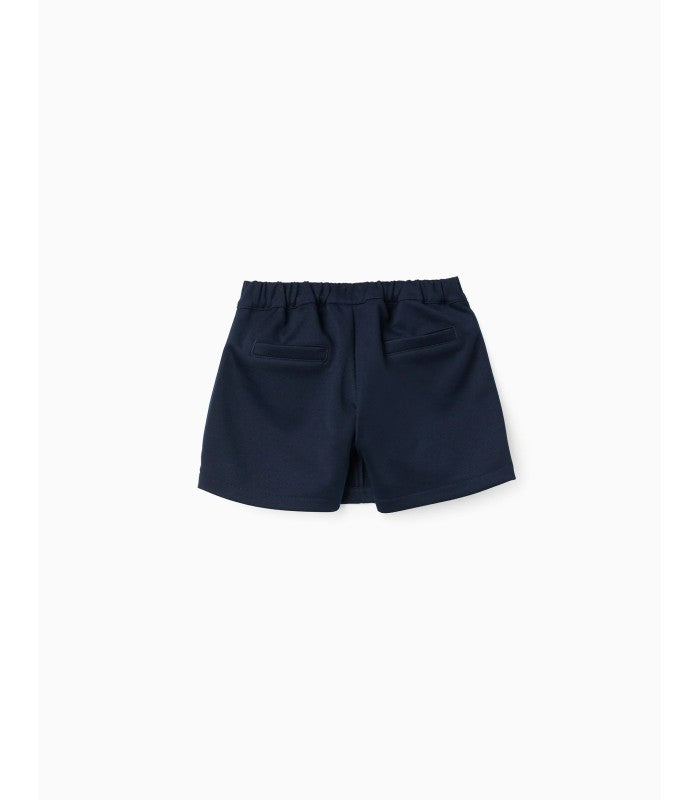 Falda-Pantalón Plisada para Niña, Azul Oscuro