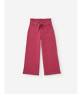 Pantalón en Punto Roma 'Wide Leg' para Niña, Rosa