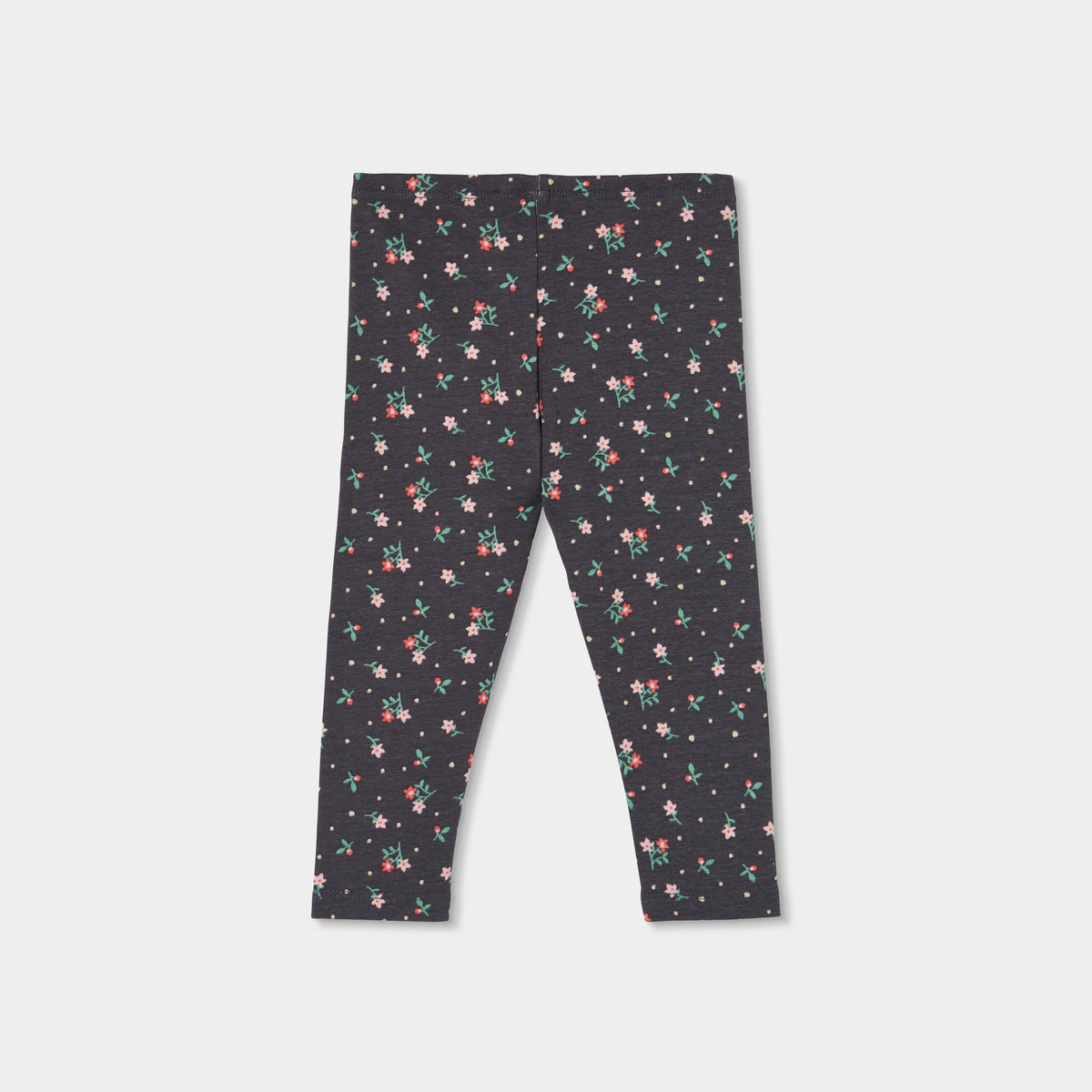 Legging estampado flores gris oscuro
