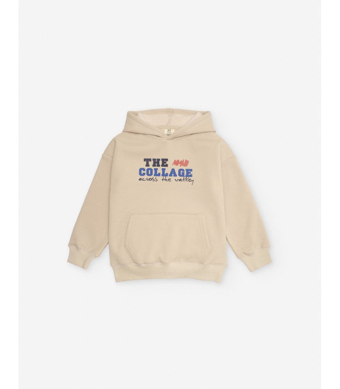 Sudadera con capucha beige para niño