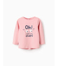 Camiseta de Manga Larga para Bebé Niña 'Shapes', Rosa