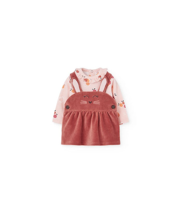 Conjunto para bebé niña de vestido y body