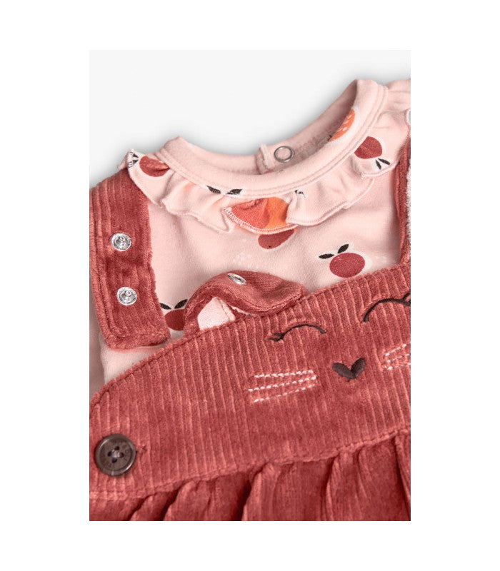 Conjunto para bebé niña de vestido y body