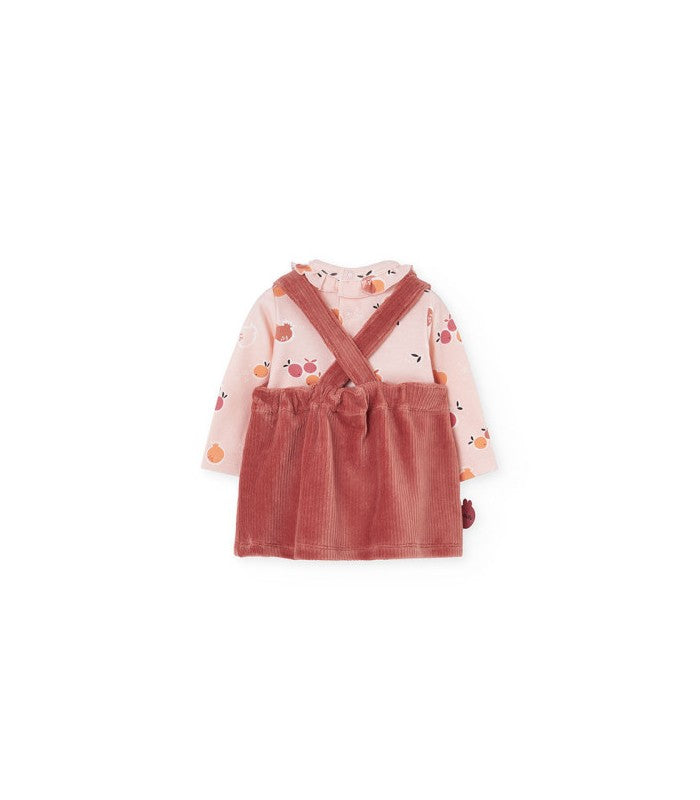 Conjunto para bebé niña de vestido y body