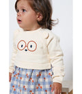 Vestido crudo de cuadros para bebé niña