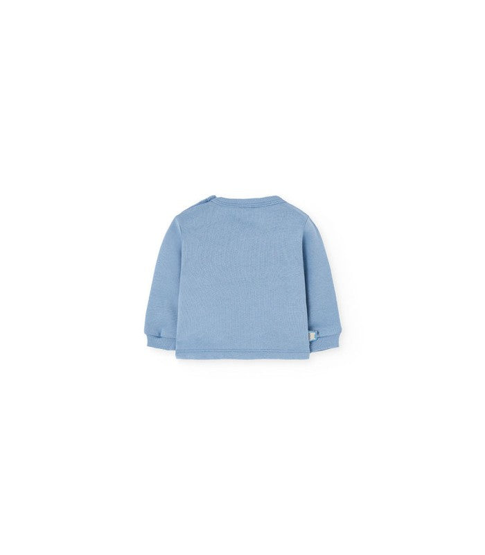 Conjunto bebé de punto gris animales cuadros