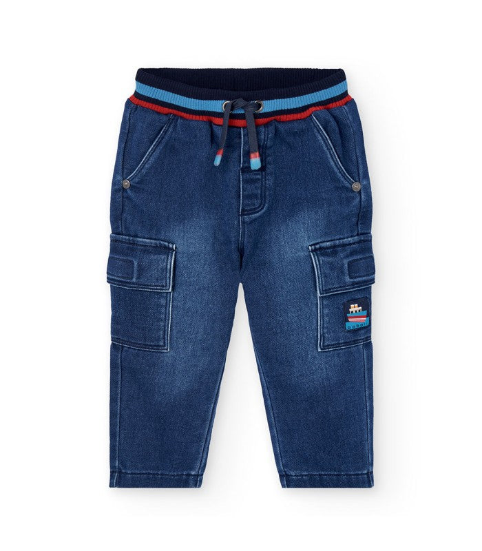 Pantalón demin punto para niño