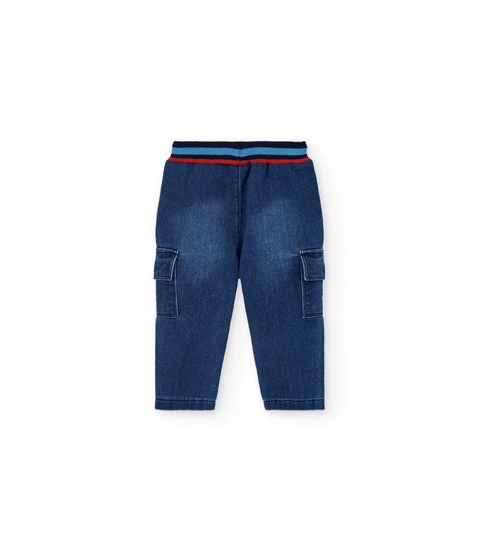 Pantalón demin punto para niño