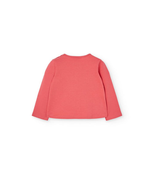 Camiseta niña algodón en rosa