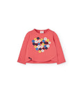 Camiseta niña algodón en rosa