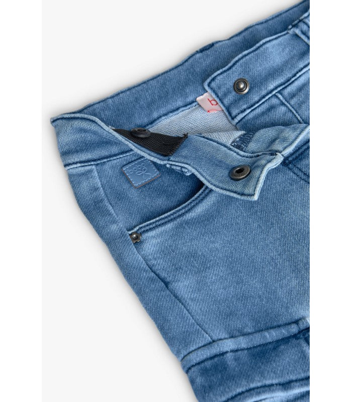 Pantalón demin niña azul