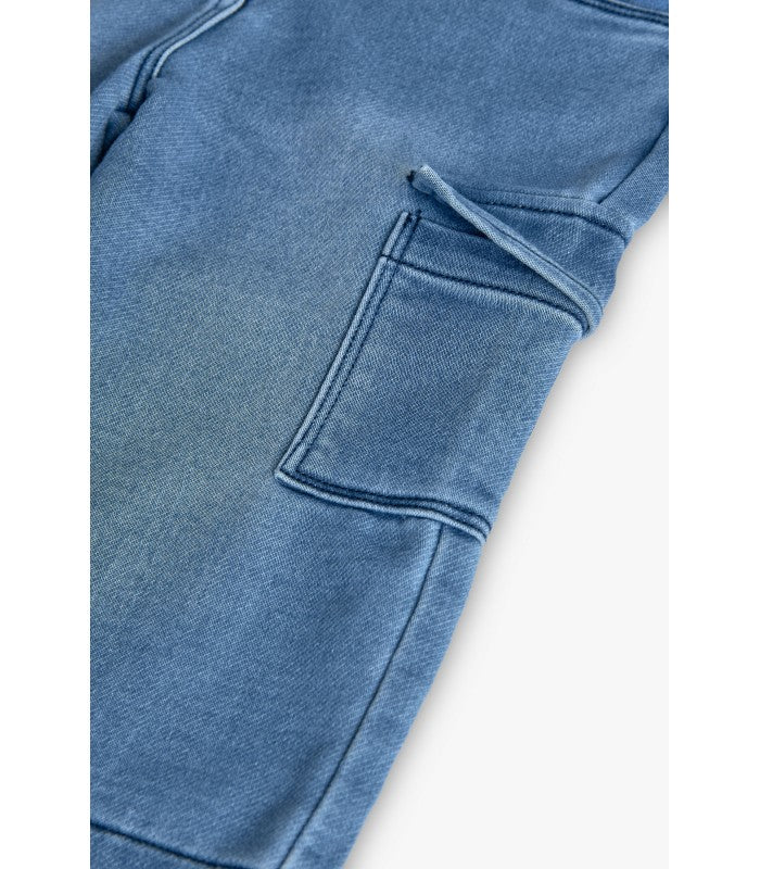 Pantalón demin niña azul
