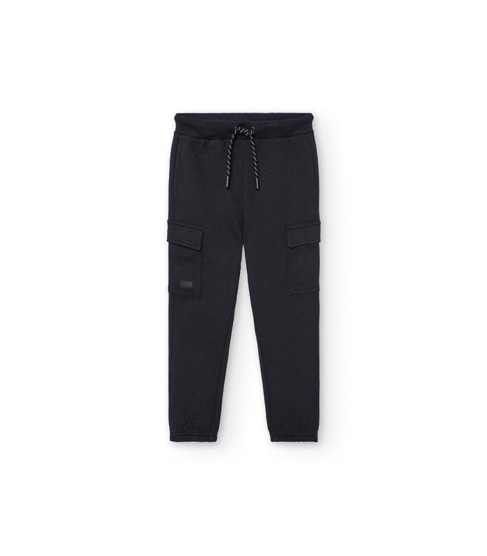Pantalón elástico niño negro