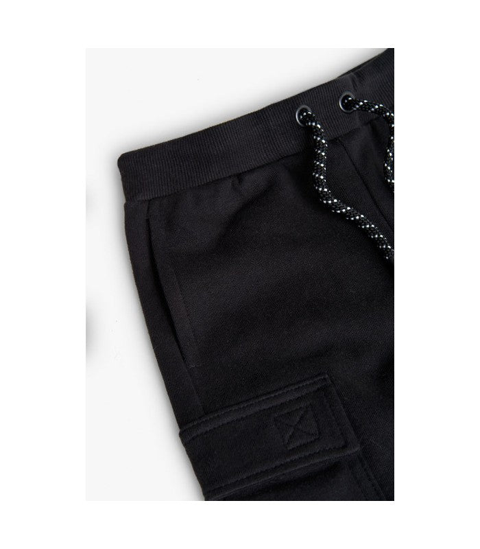 Pantalón elástico niño negro