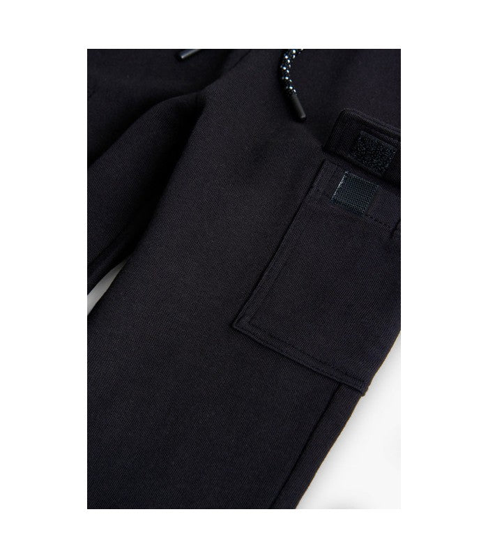 Pantalón elástico niño negro