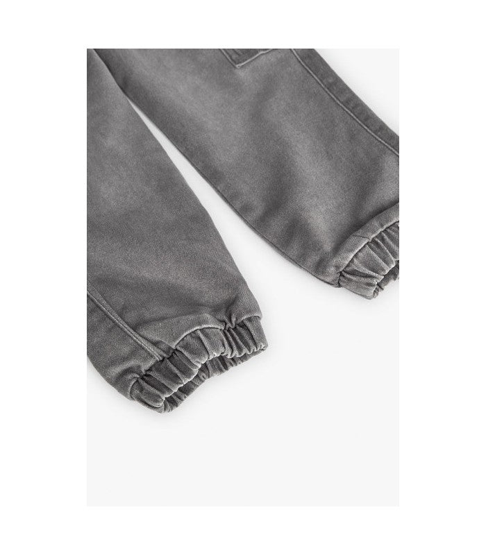 Pantalón demin niño gris