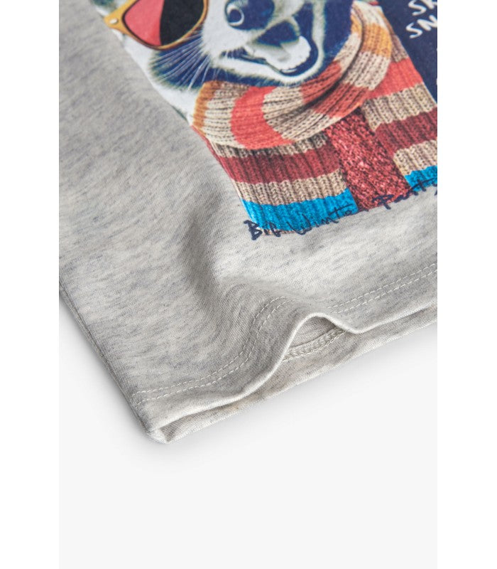 Camiseta bebé y niño de punto animal