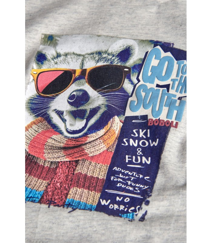 Camiseta bebé y niño de punto animal