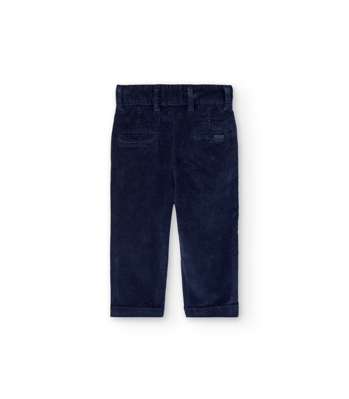 Baby and kids navy blue corduroy trousers