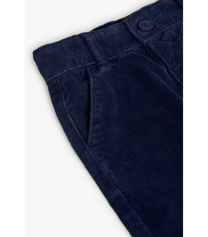Baby and kids navy blue corduroy trousers