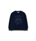 Sudadera felpa niño azul marino remos