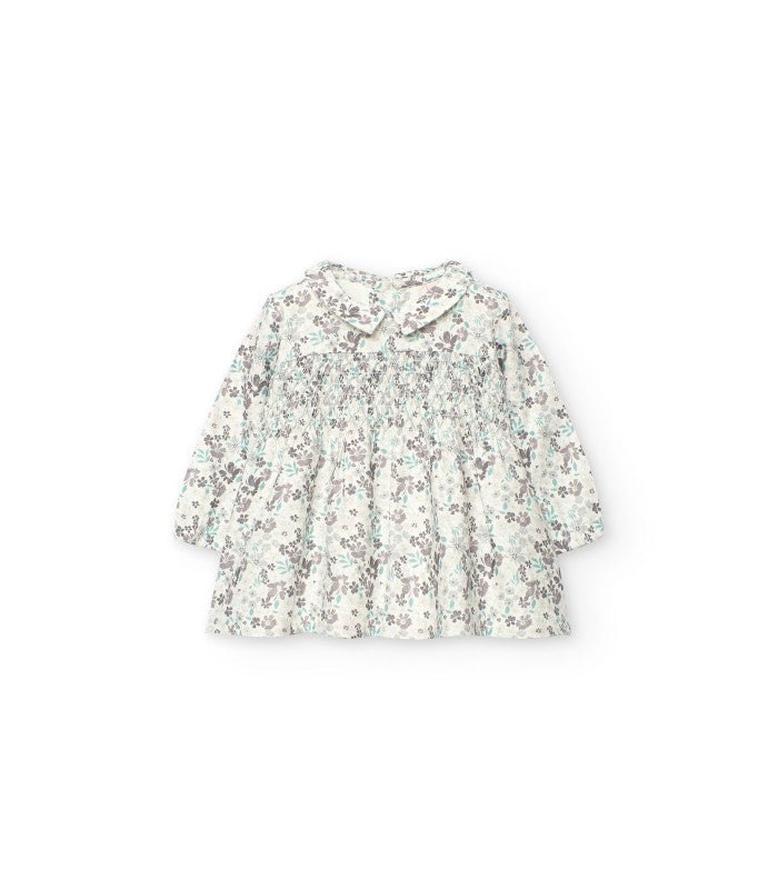 Vestido viella flores para bebé niña