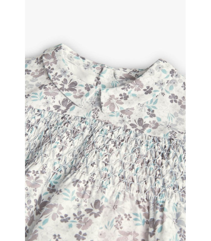 Vestido viella flores para bebé niña
