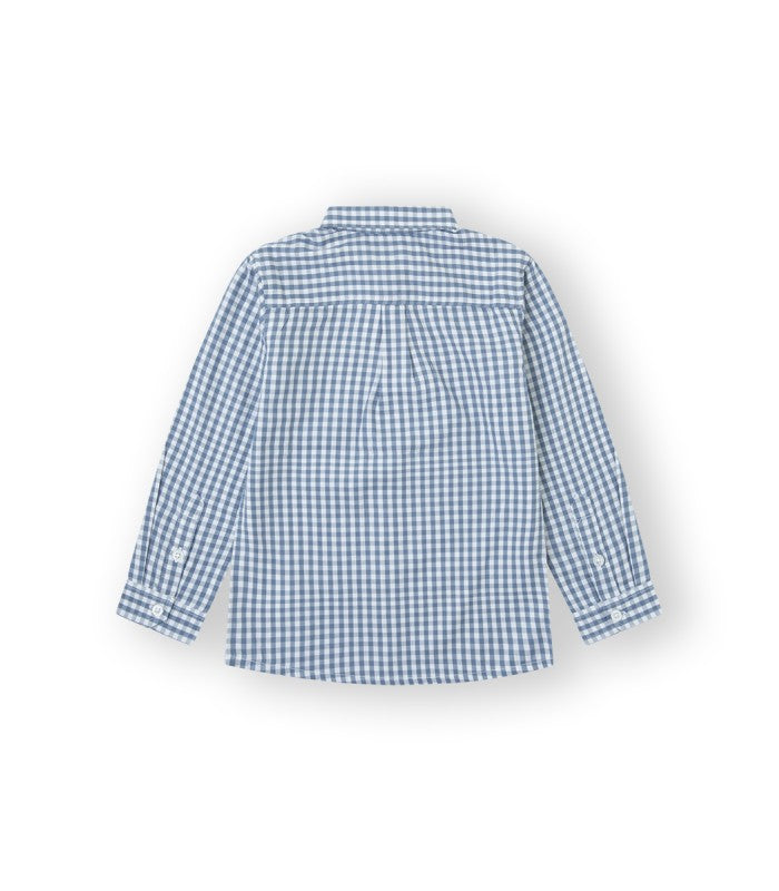 CAMISA NIÑO VICHY AZUL